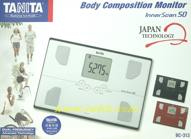 Tanita InnerScan50 BC-313 body fat analyser scale 百利達人體脂肪水份代謝率肌肉骨量電子磅
